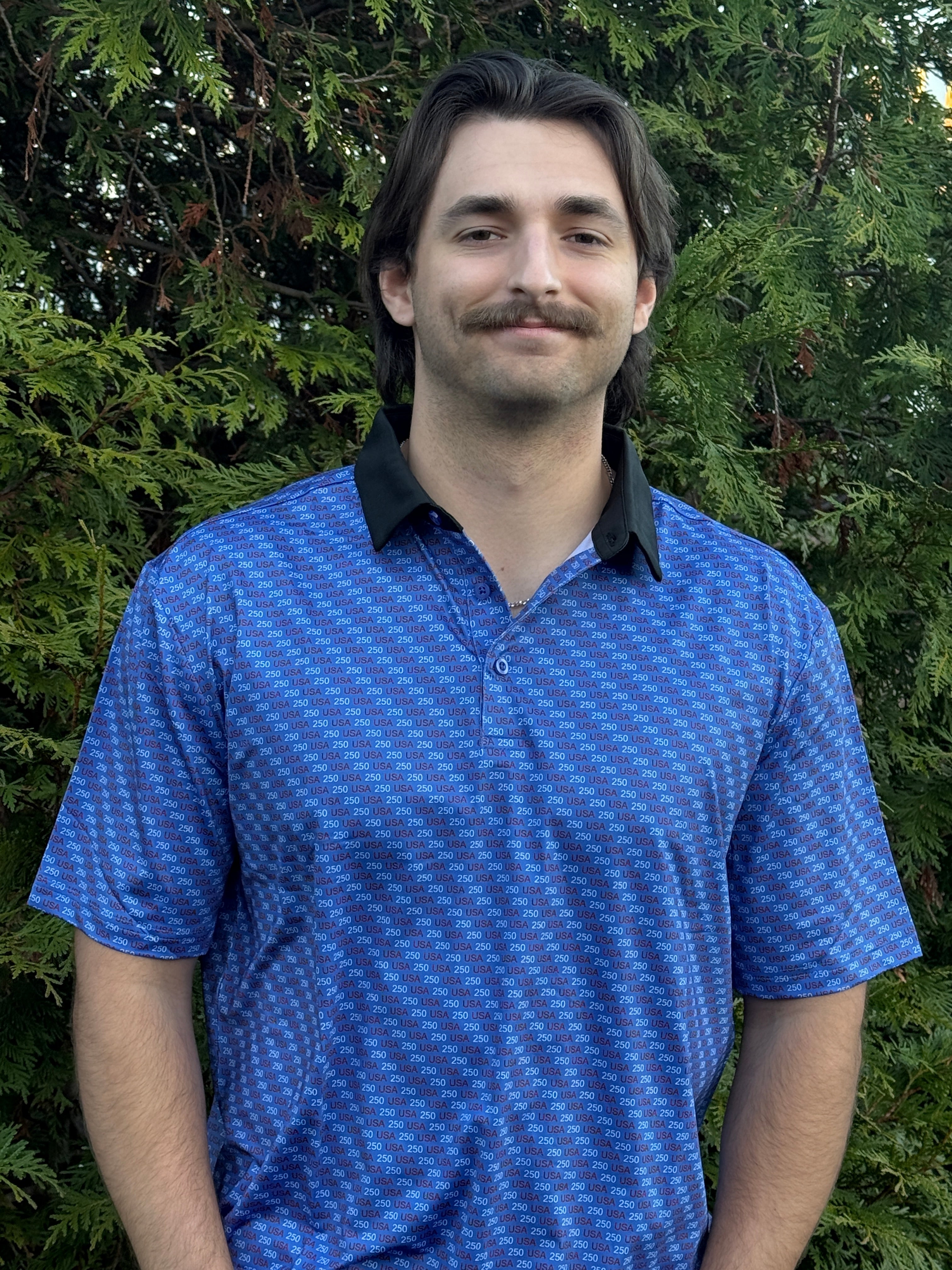 Blue USA250 Men’s Polo