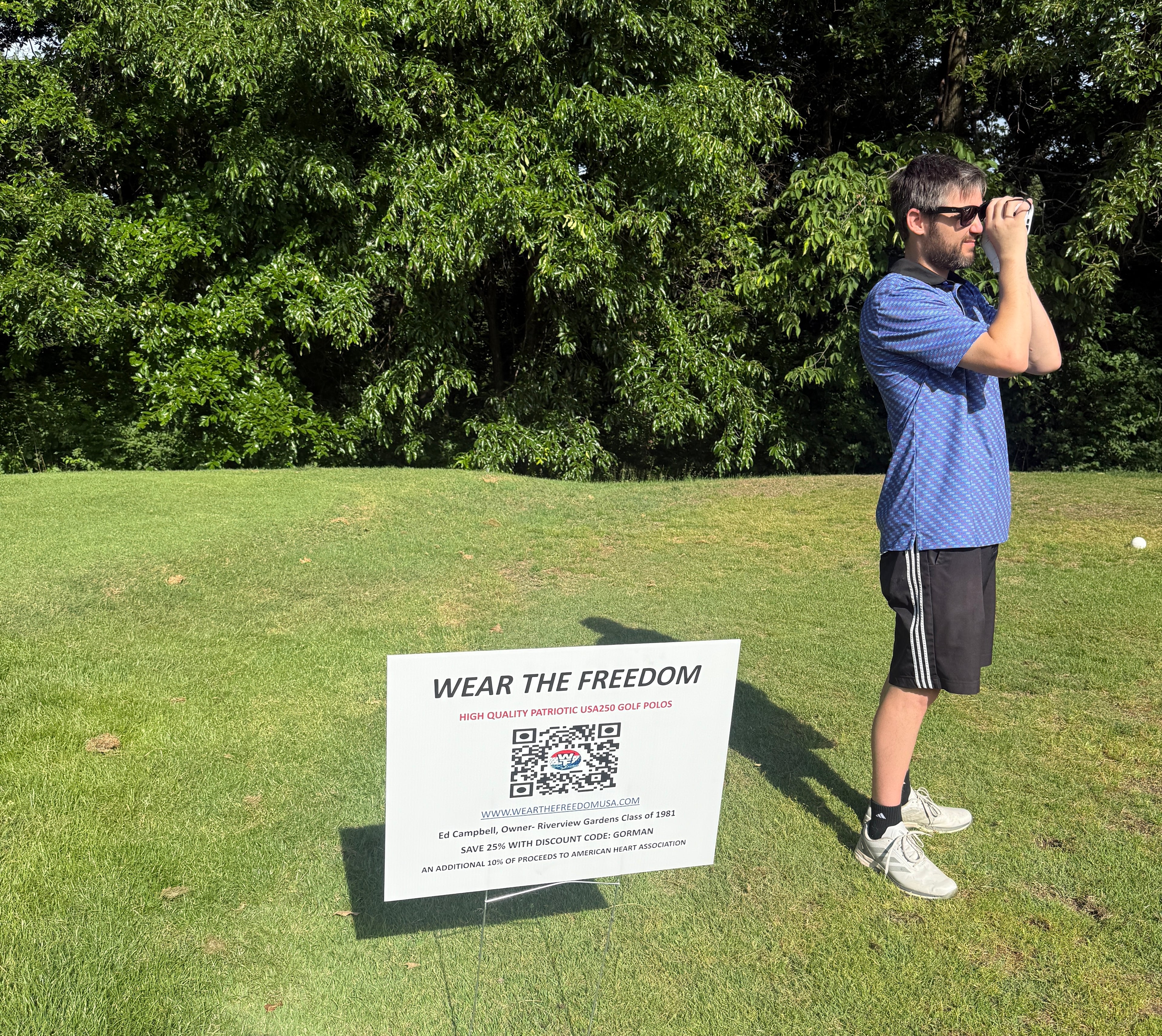 Blue USA250 Men’s Polo-Limited Edition | Wear The Freedom® by