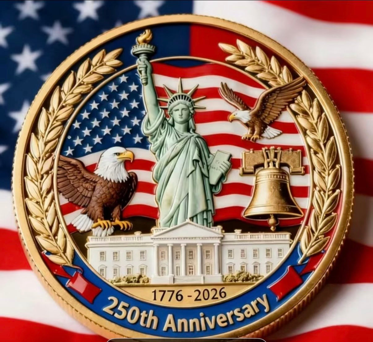 USA 250th Birthday Commemorative Coins
