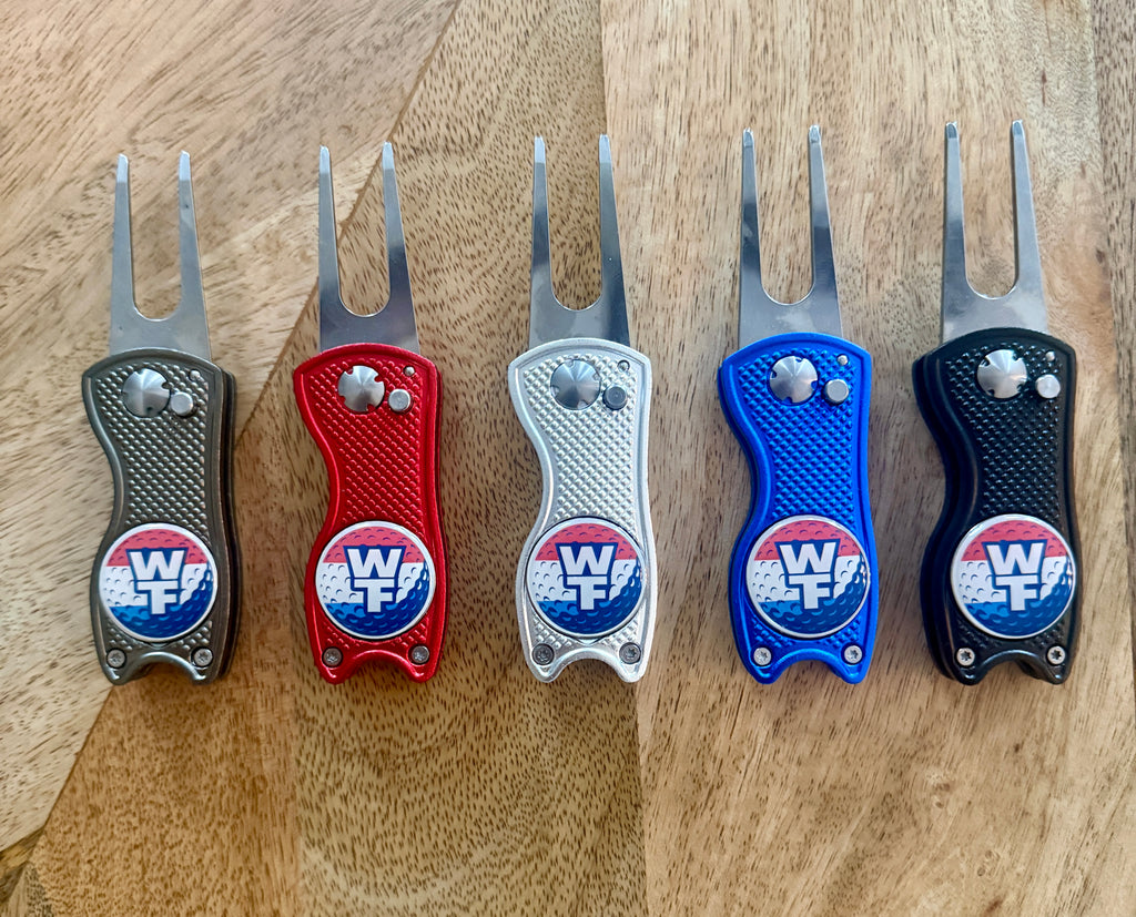 WTF Golf Divot Tool with Magnetic Ball Marker | Wear The Freedom®