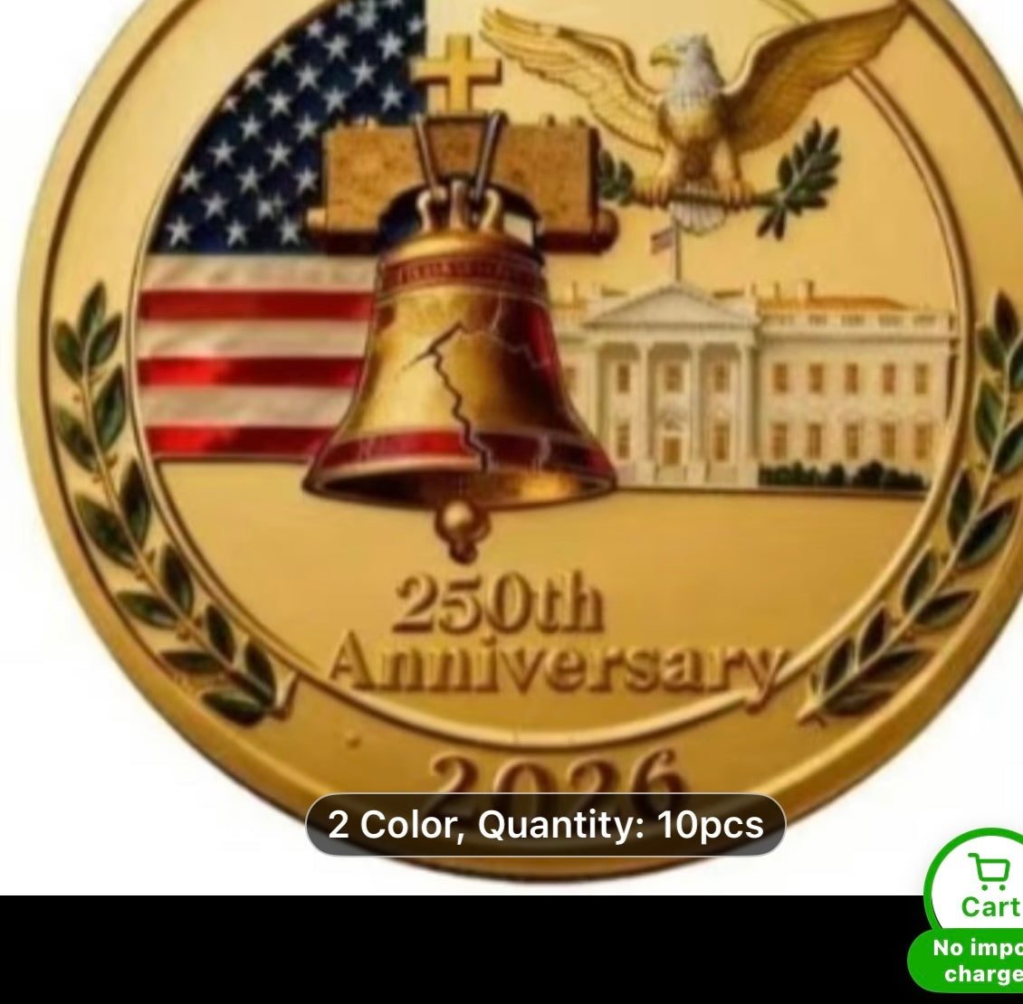 USA 250th Birthday Commemorative Coins
