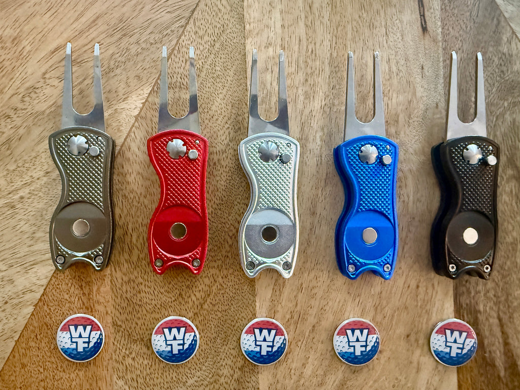 WTF Golf Divot Tool with Magnetic Ball Marker | Wear The Freedom®