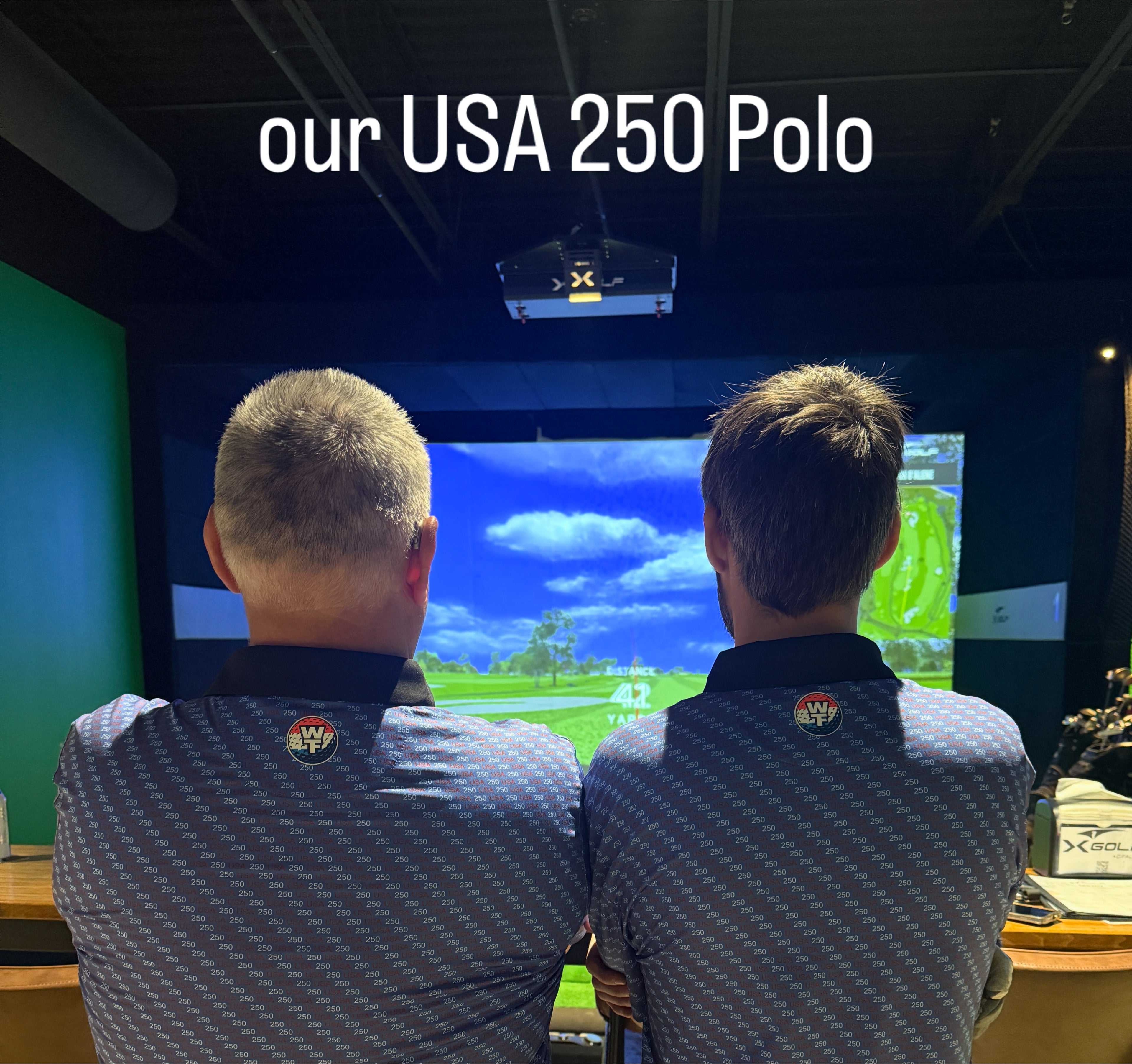 Blue USA250 Men’s Polo