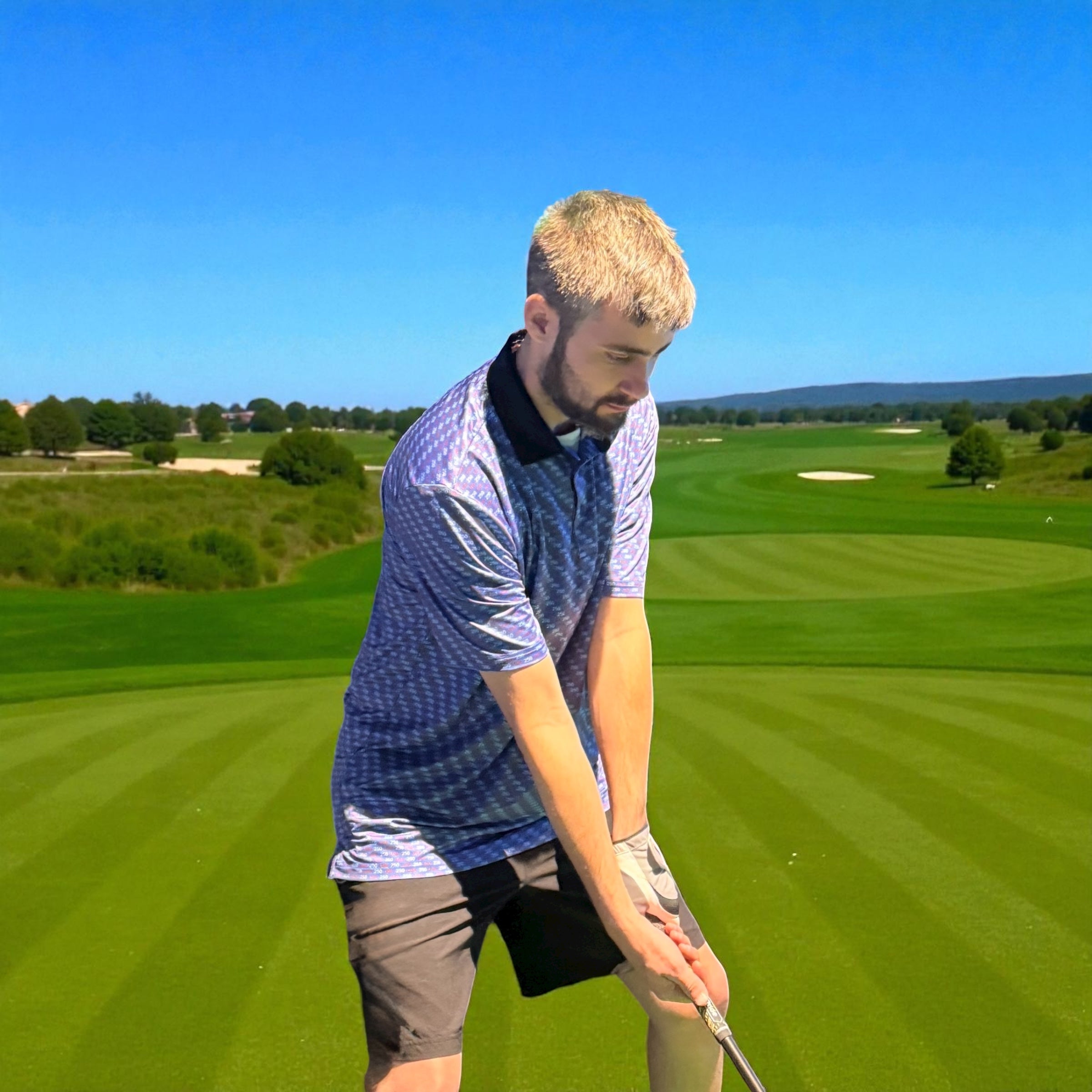 Blue USA250 Men’s Polo