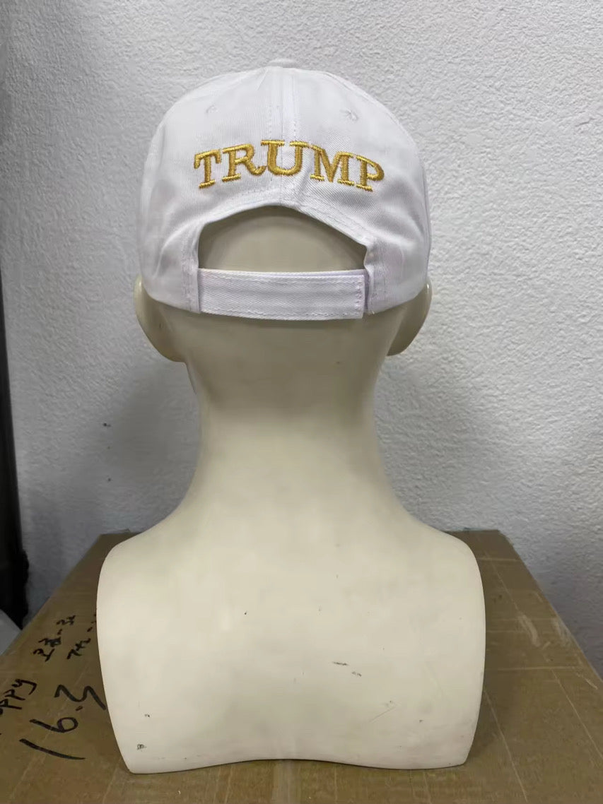 White/Gold Make America Great Again Hat