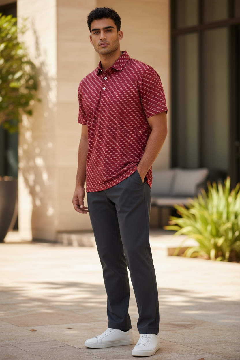 Red Patriotic Golf Polo | Wear The Freedom®