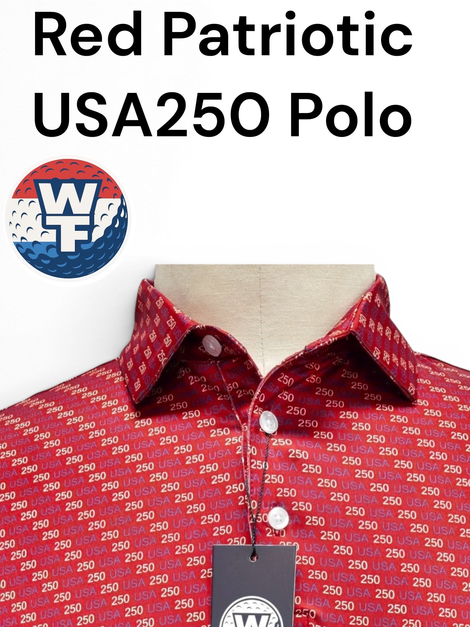 Red Patriotic Golf Polo | Wear The Freedom®