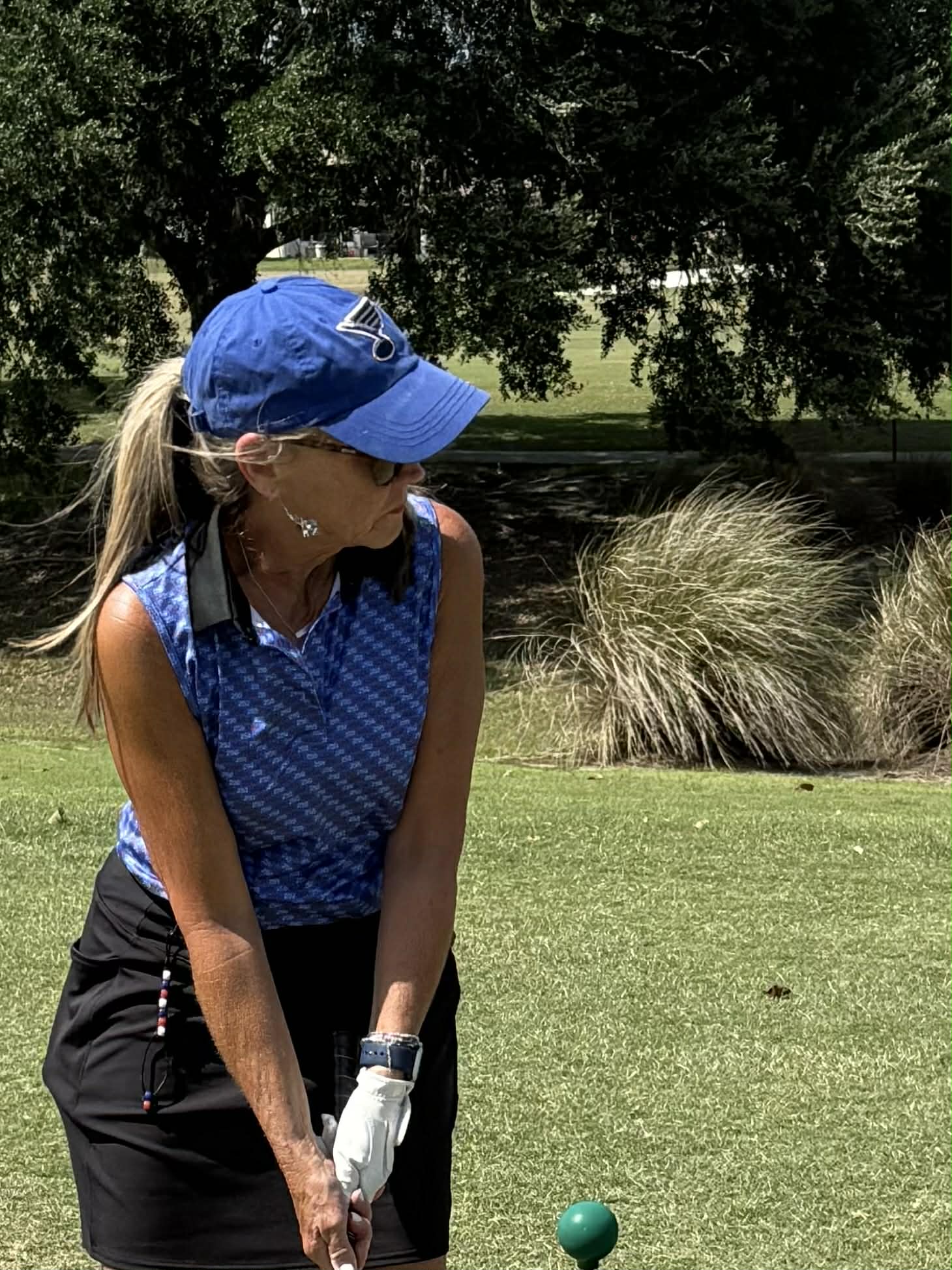 Blue USA250 Women’s Sleeveless Polo