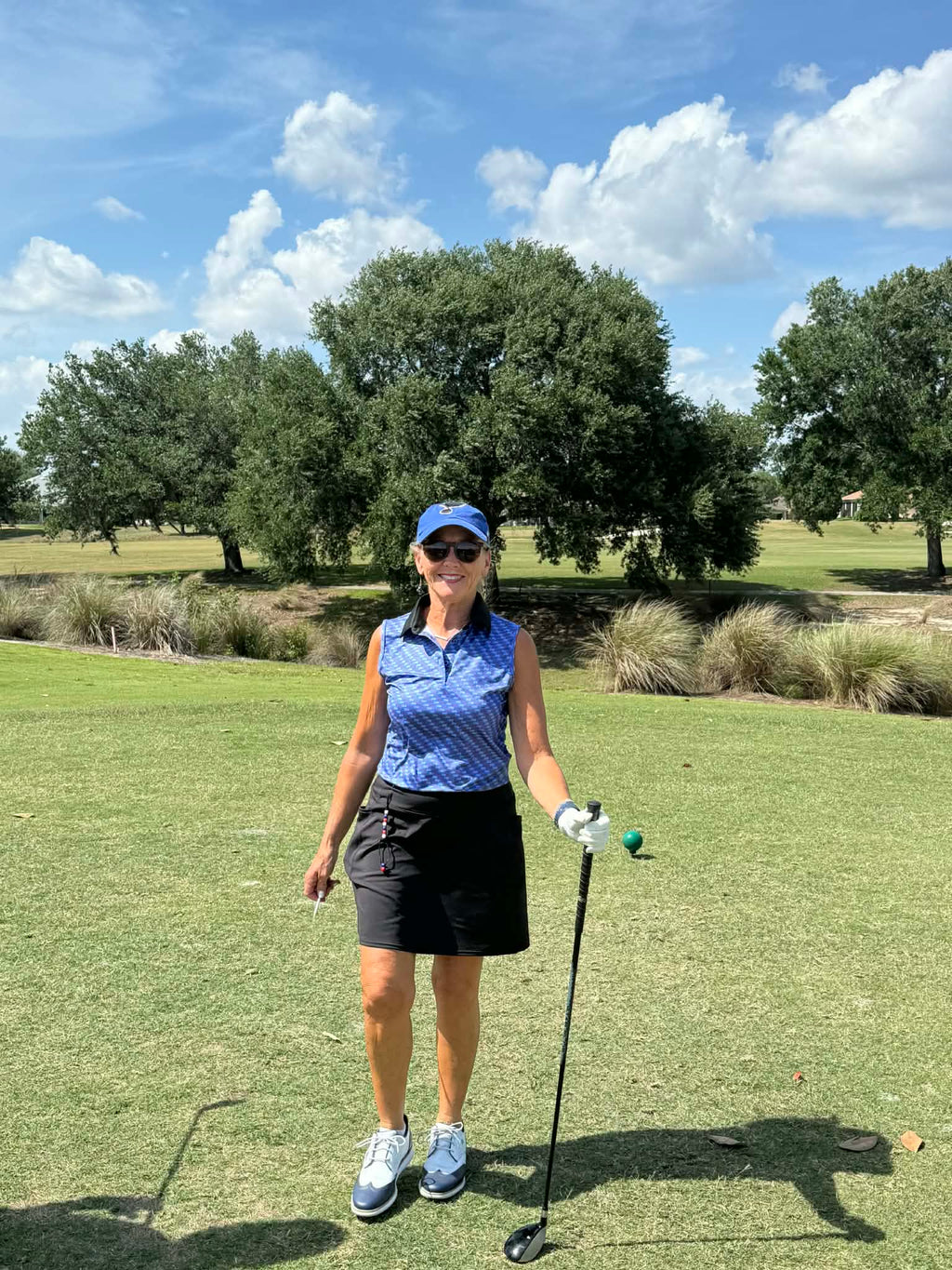 Blue USA250 Women’s Sleeveless Polo