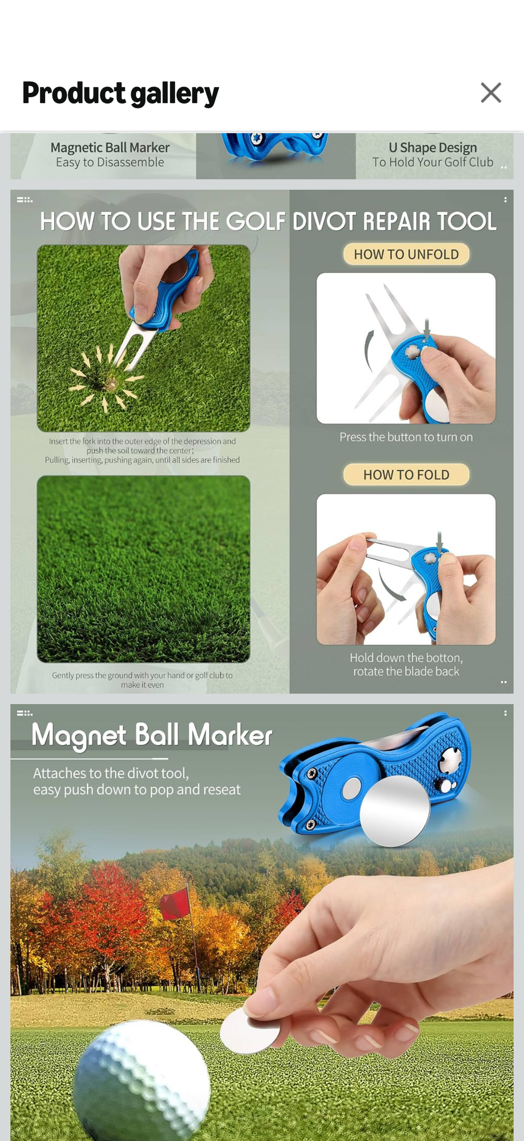 WTF Golf Divot Tool with Magnetic Ball Marker | Wear The Freedom®