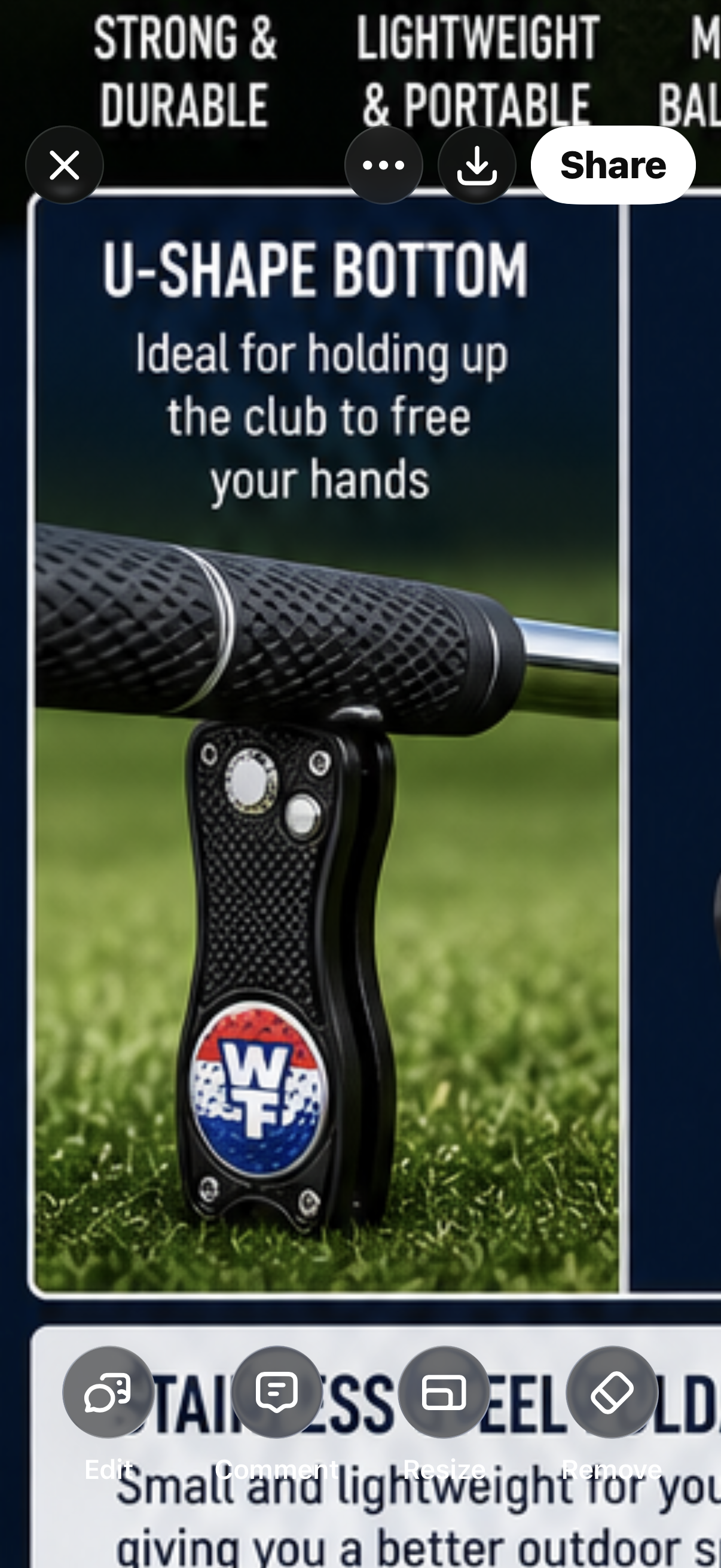 WTF Golf Divot Tool with Magnetic Ball Marker | Wear The Freedom®