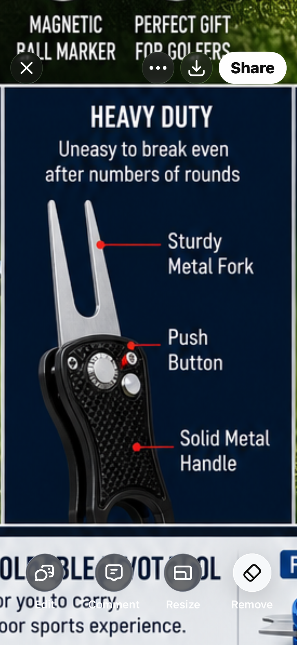 WTF Golf Divot Tool with Magnetic Ball Marker | Wear The Freedom®