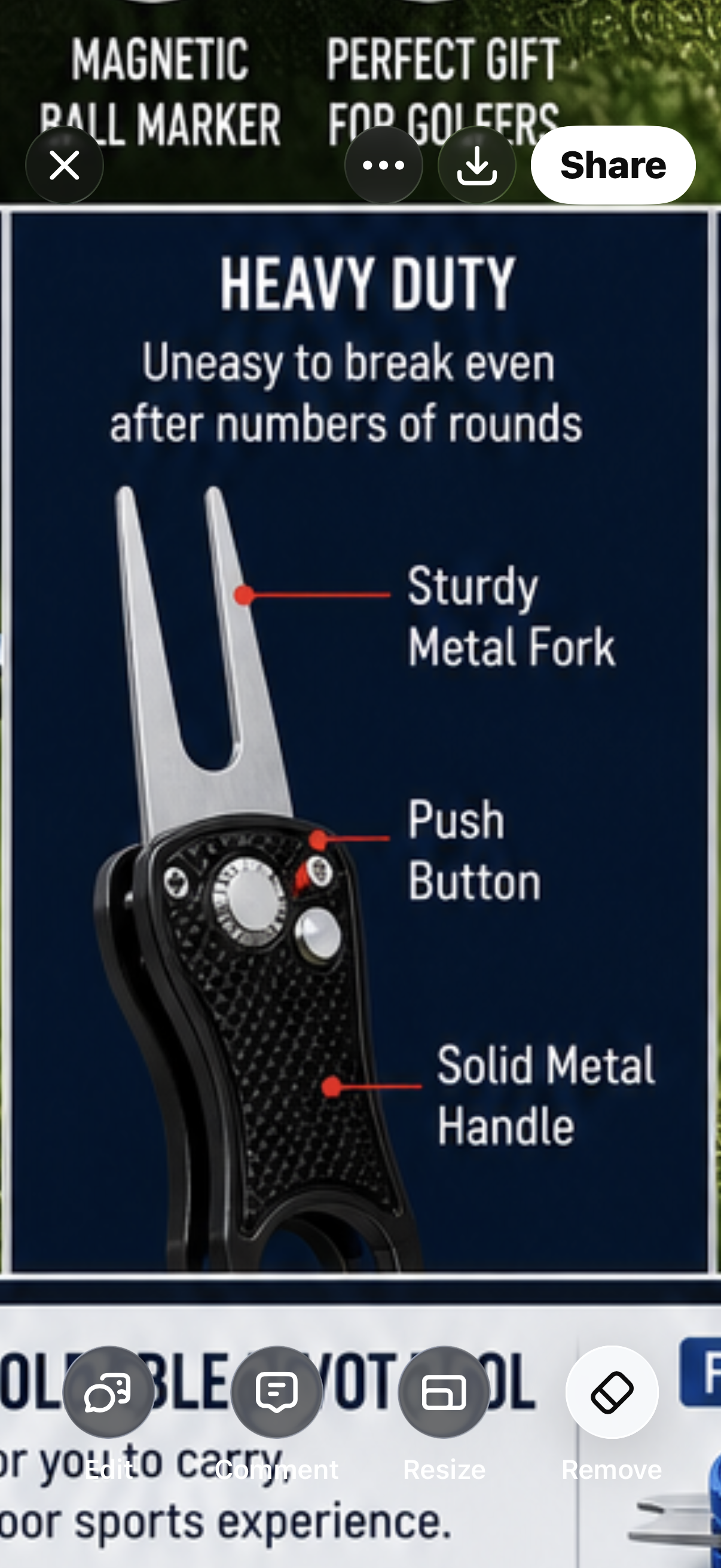 WTF Golf Divot Tool with Magnetic Ball Marker | Wear The Freedom®
